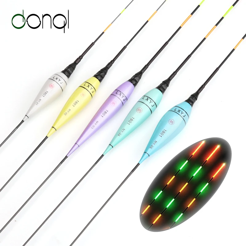 DONQL New Design 5Pcs/lot LED Luminous Electronic Fishing Float Colorful Light High Quality Night Fishing Float Without Battery
DONQL New Design 5Pcs/lot LED Luminous Electronic Fishing Float Colorful Light High Quality Night Fishing Float Without Battery