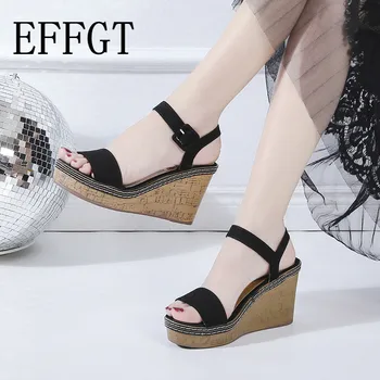 EFFGT Women Sandals Summer Platform Sandals banquet High Heels Shoes Ladies Sandals Casual Footwear Beige black army green A159
EFFGT Women Sandals Summer Platform Sandals banquet High Heels Shoes Ladies Sandals Casual Footwear Beige black army green A159