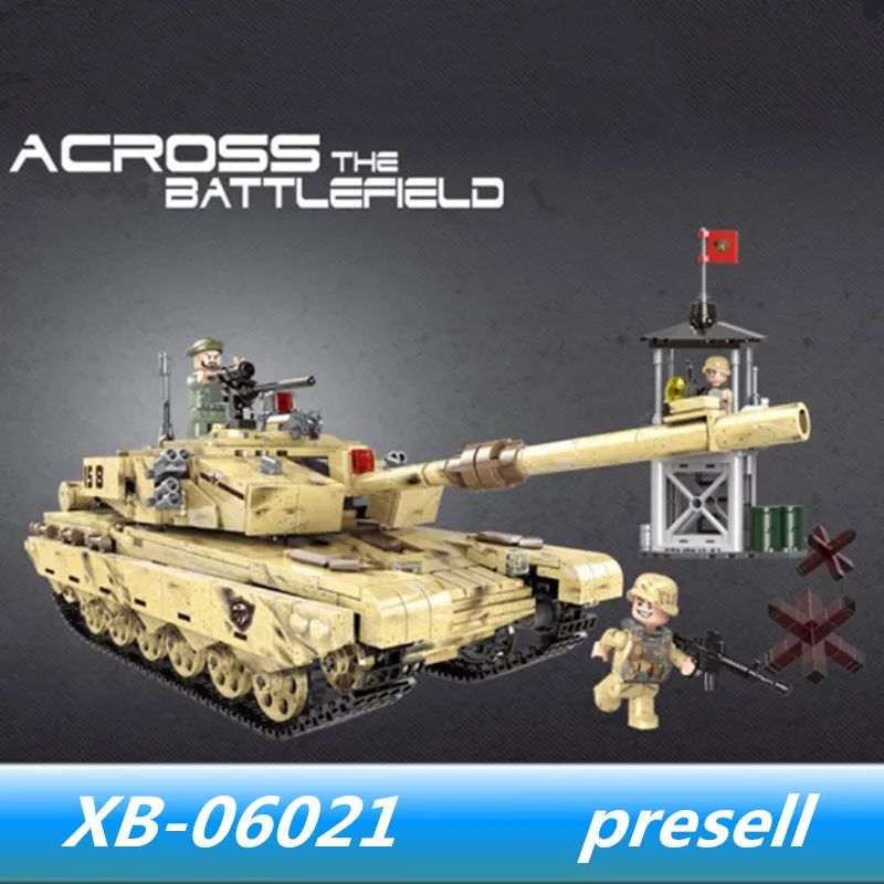 XINGBAO 06021 XINGBAO Military Series The 99 Tank Set lepin Military Building Blocks Tank Model Car Toys for child Model Gift