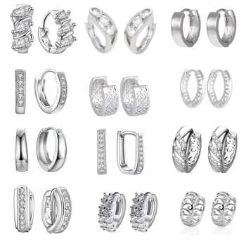 1 Pair Silvering Plated Huggies Earrings Small Round Rhinestones Hoop Earrings Hip Hop Men Women's Hot Fashion Jewelry Gifts
1 Pair Silvering Plated Huggies Earrings Small Round Rhinestones Hoop Earrings Hip Hop Men Women's Hot Fashion Jewelry Gifts