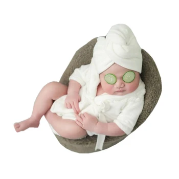 Baby Girl Boy Photo Shoot Flannel Bathrobes Outfits with Headbands Newborn Photography Props Baby Posing Shooting Clothes
Baby Girl Boy Photo Shoot Flannel Bathrobes Outfits with Headbands Newborn Photography Props Baby Posing Shooting Clothes
