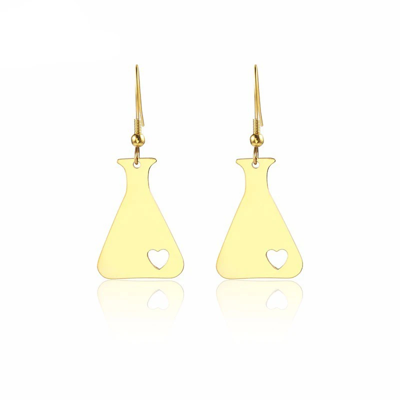Gold Science Beaker Dangle Earrings Gold Chemistry Science Flask Drop Earrings In Stainless Steel Best Chemistry Gift
Gold Science Beaker Dangle Earrings Gold Chemistry Science Flask Drop Earrings In Stainless Steel Best Chemistry Gift