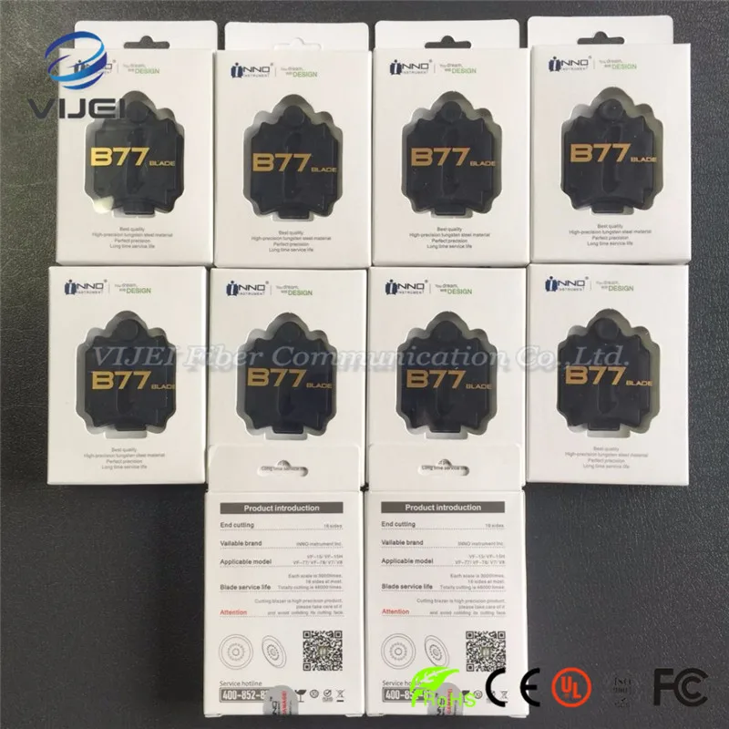 10 PCS/lot Original INNO B-77 blade VF-78 vf-15 vf15 V7 fiber cleaver blade Fiber optic cutting knife blades
10 PCS/lot Original INNO B-77 blade VF-78 vf-15 vf15 V7 fiber cleaver blade Fiber optic cutting knife blades