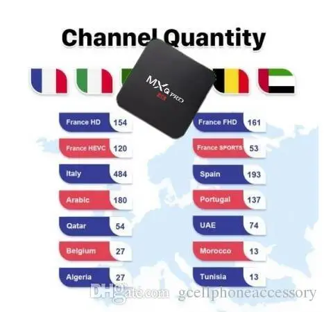 MQX PRO 4K TV BOX Android 6.0 1+8 IPTV Box 1 Year Datoo Code Abonnement Europe Spain UK Arabic French IPTV Box
MQX PRO 4K TV BOX Android 6.0 1+8 IPTV Box 1 Year Datoo Code Abonnement Europe Spain UK Arabic French IPTV Box