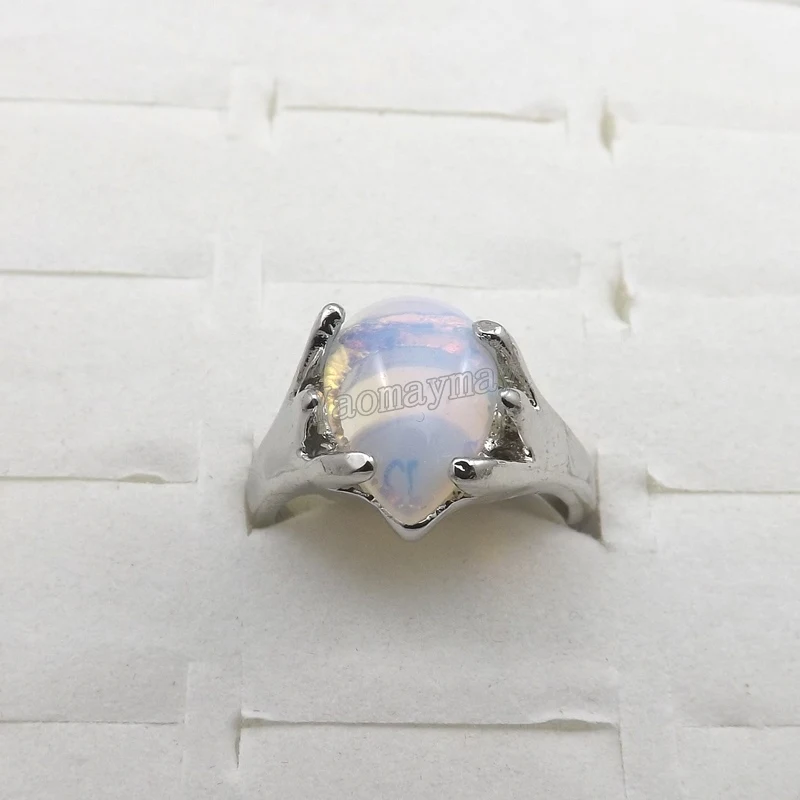 Женские кольца с натуральным опалом модные ювелирные украшения кольцо 50 шт.