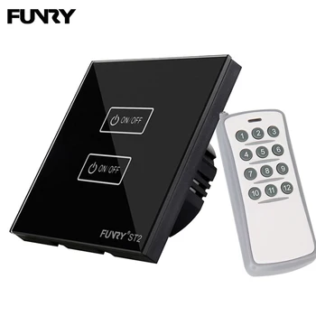 Funry 2Gang 1 Way Remote Control Smart Switch Waterproof Tempered Glass Touch Switch 170-240V RF 433MHz Remote Control 12 Keys
Funry 2Gang 1 Way Remote Control Smart Switch Waterproof Tempered Glass Touch Switch 170-240V RF 433MHz Remote Control 12 Keys