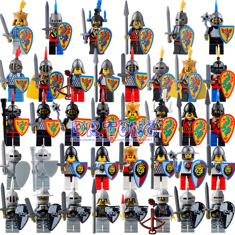 Medieval Castle Knights Gladiatus Figures shadow Dragon red lion Medieval Knight Building Blocks Children Toys 3
Medieval Castle Knights Gladiatus Figures shadow Dragon red lion Medieval Knight Building Blocks Children Toys 3