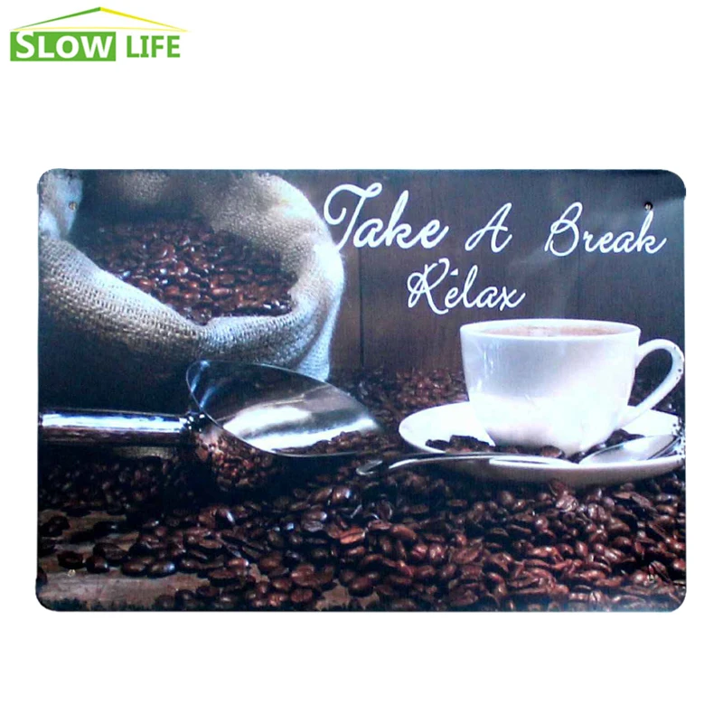 Take A Break Relax Coffee Vintage Home Decor Tin Sign Cafe Wall Decor Metal Sign Vintage Picture Art Poster Retro Metal Plaque
Take A Break Relax Coffee Vintage Home Decor Tin Sign Cafe Wall Decor Metal Sign Vintage Picture Art Poster Retro Metal Plaque