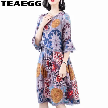 TEAEGG Robe Vintage Dress Floral Print Casual Half Sleeve Summer Dress 2020 Chiffon Party Dresses Elegant Vestidos Mujer AL1086
TEAEGG Robe Vintage Dress Floral Print Casual Half Sleeve Summer Dress 2020 Chiffon Party Dresses Elegant Vestidos Mujer AL1086