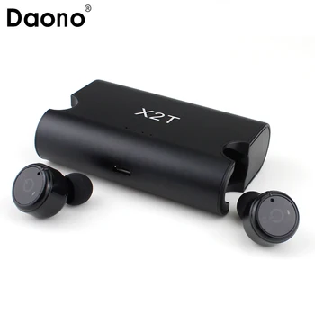 DAONO Portable True Wireless Earbuds TWS X2T Mini Headphone Bluetooth 4.2 Earphone 1500mAH Charger Box
DAONO Portable True Wireless Earbuds TWS X2T Mini Headphone Bluetooth 4.2 Earphone 1500mAH Charger Box