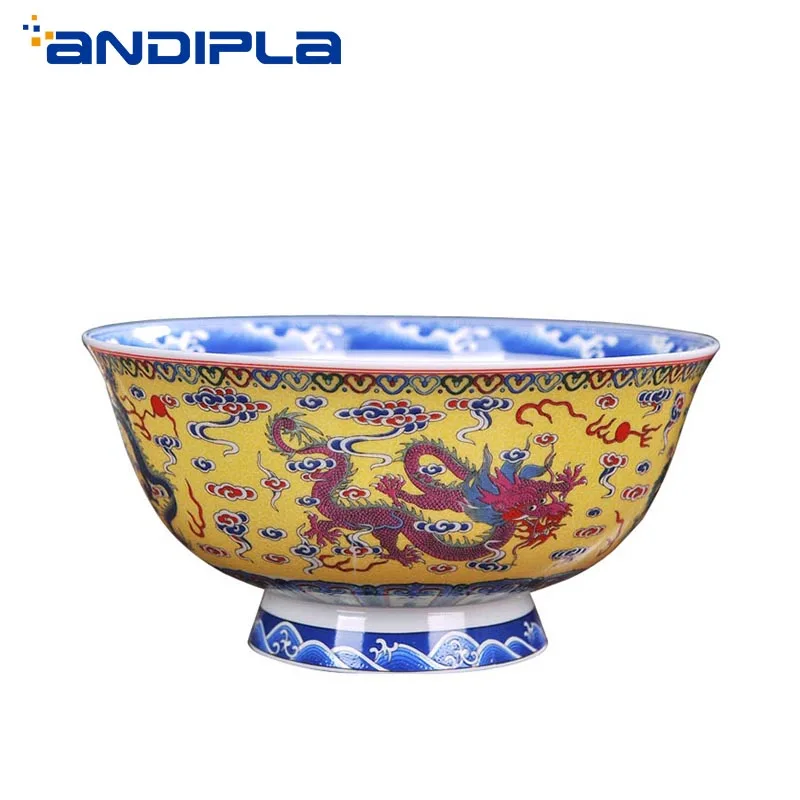 6 inch Jingdezhen Ceramic Bone china Tableware Vintage Chinese Dragon Pattern Ramen Bowl Soup Rice Bowls Home Kitchen Accessorie
6 inch Jingdezhen Ceramic Bone china Tableware Vintage Chinese Dragon Pattern Ramen Bowl Soup Rice Bowls Home Kitchen Accessorie