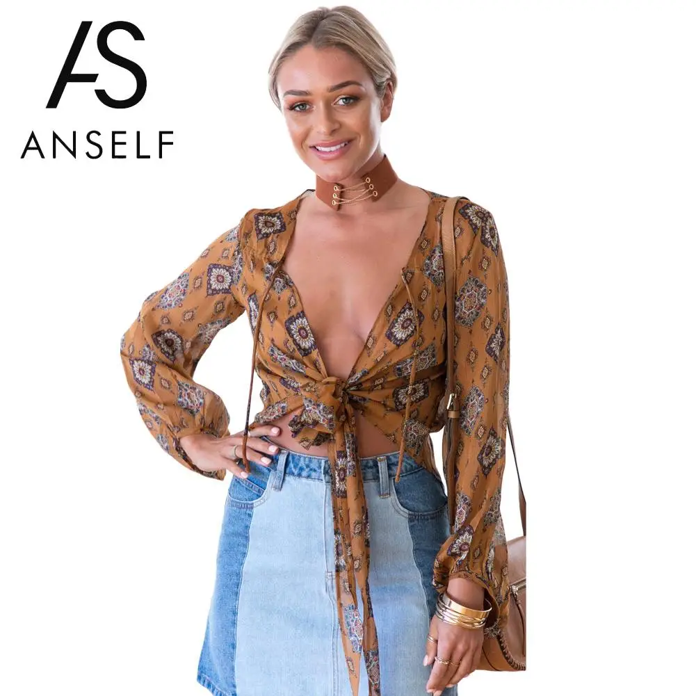 Anself 2019 Fashion Floral Print Women Blouse V Neck Long Sleeve Chiffon Shirt Casual Women Tops Plus Size Sexy Blusas Crop Top
Anself 2019 Fashion Floral Print Women Blouse V Neck Long Sleeve Chiffon Shirt Casual Women Tops Plus Size Sexy Blusas Crop Top