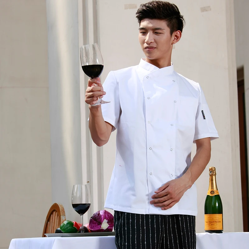 New Restaurant Hotel KitchenChef Jackets Coats Uniforms Janpanese Cotton Poly New Fucnctional Sideway Collar White Black Color
New Restaurant Hotel KitchenChef Jackets Coats Uniforms Janpanese Cotton Poly New Fucnctional Sideway Collar White Black Color