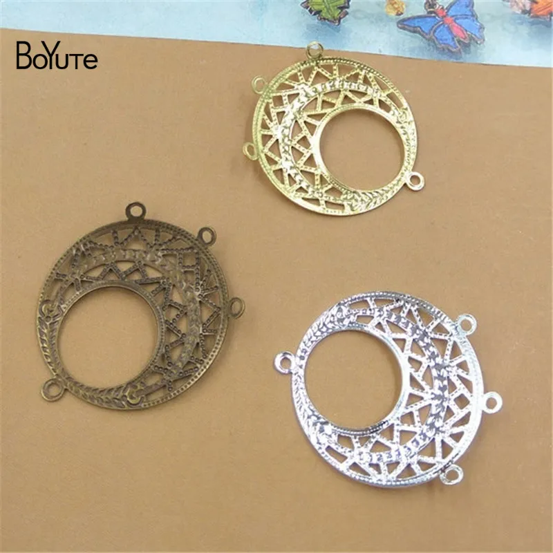 BoYuTe (50 Pieces/Lot) Metal Brass Stamping 25*30MM Filigree Connector Charms Diy Hand Made Jewelry Findings
BoYuTe (50 Pieces/Lot) Metal Brass Stamping 25*30MM Filigree Connector Charms Diy Hand Made Jewelry Findings