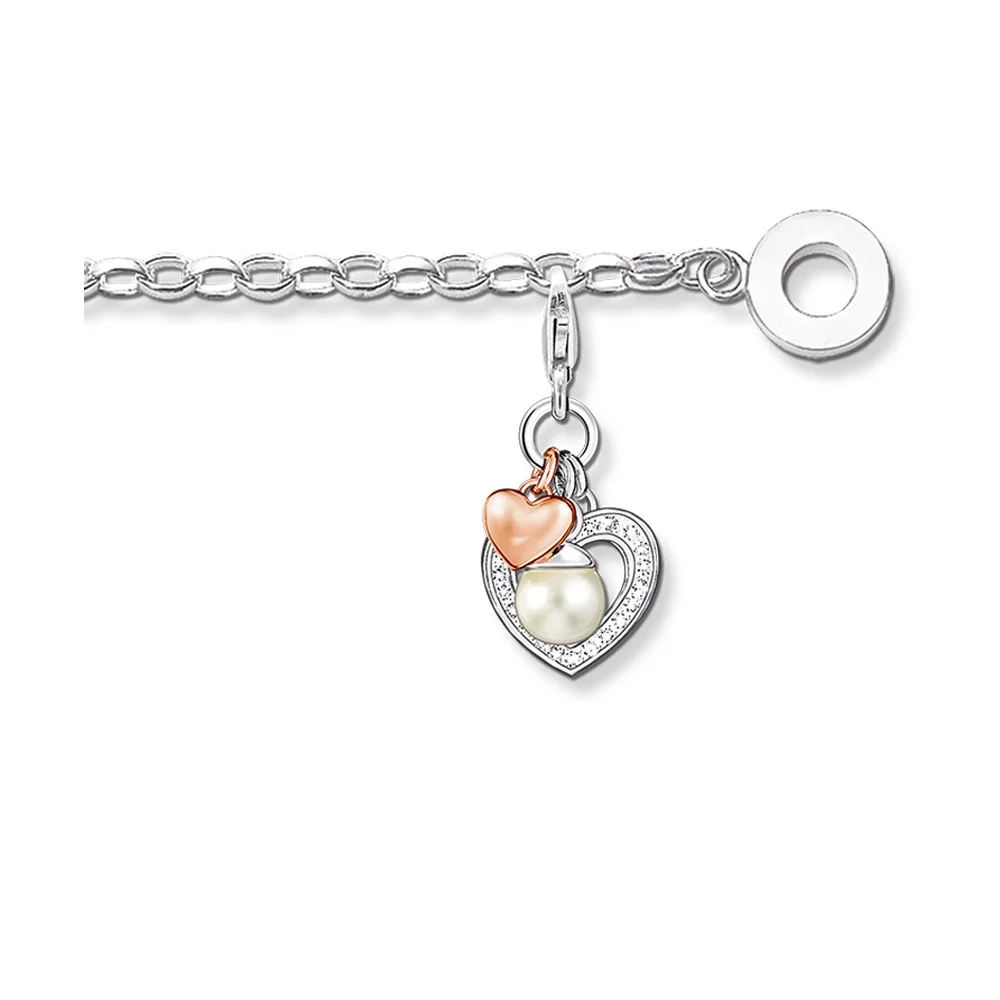 Silver Basic Bracelets Link Chain with Rose Gold Color Heart & Pearl Charm, Fashion DIY Charm Bracelet Jewelry Gift For Women
Silver Basic Bracelets Link Chain with Rose Gold Color Heart & Pearl Charm, Fashion DIY Charm Bracelet Jewelry Gift For Women