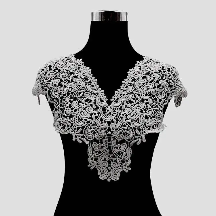 Black White Water Soluble Lace Embroidery Polyester Light Silk Corsage Collar Collar Three-dimensional Hollow Fabric Lace
Black White Water Soluble Lace Embroidery Polyester Light Silk Corsage Collar Collar Three-dimensional Hollow Fabric Lace