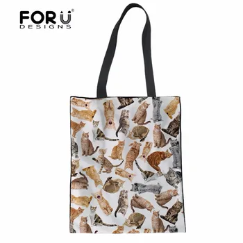 FORUDESIGNS Fashion Lady's Large Handbags Reusable Mom Women Large Shopping Bags Cute Cat Printed Tote Shoulder Bags for Female
FORUDESIGNS Fashion Lady's Large Handbags Reusable Mom Women Large Shopping Bags Cute Cat Printed Tote Shoulder Bags for Female