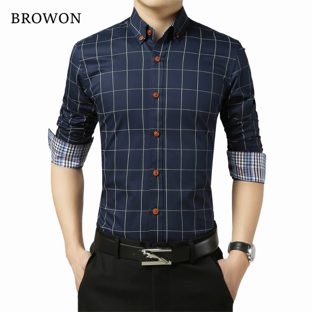 Plus Size 5XL 2016 New Autumn Fashion Men's Social Shirt Slim Fit Long Sleeve Plaid Shirt Men Cotton Casual Brand Men's Clothes
Plus Size 5XL 2016 New Autumn Fashion Men's Social Shirt Slim Fit Long Sleeve Plaid Shirt Men Cotton Casual Brand Men's Clothes