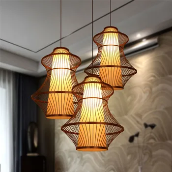 Modern Bamboo Pendant Lights Weaving Rattan Cage Lantern Suspension Black Hanging Lamp For Stair Restaurant Pendant Lamps G040
Modern Bamboo Pendant Lights Weaving Rattan Cage Lantern Suspension Black Hanging Lamp For Stair Restaurant Pendant Lamps G040