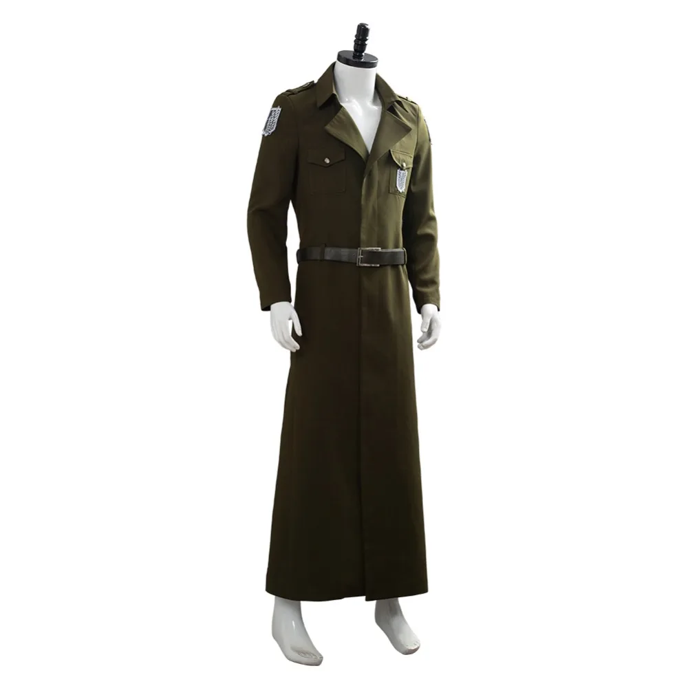 Cosplay&ware Attack On Titan Cosplay Levi Costume Scouting Legion Soldier Coat Trench Jacket Adult Men Halloween Carnival Clothing 16 Cosplay&ware Attack On Titan Cosplay Levi Costume Scouting Legion Soldier Coat Trench Jacket Adult Men Halloween Carnival Clothing -Zentai shop online