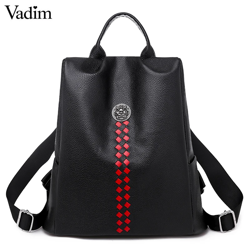Vadim New Backpack Women Leather Backpacks Feminine Anti Theft Bagpack Fashion School Bags for Girls Sac A Dos mochila 2019
Vadim New Backpack Women Leather Backpacks Feminine Anti Theft Bagpack Fashion School Bags for Girls Sac A Dos mochila 2019