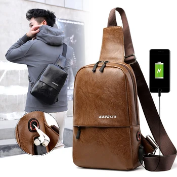 Men's Crossbody Bags Men USB Chest Bag Designer Messenger Bag Leather Shoulder Bag Diagonal Package 2019 Back Pack Travel LSH433
Men's Crossbody Bags Men USB Chest Bag Designer Messenger Bag Leather Shoulder Bag Diagonal Package 2019 Back Pack Travel LSH433