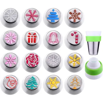 New Year Spot 17-piece Natal Navidad Merry Christmas Decoration Russian Nozzle One-piece Cream Nozzle Santa Claus Elk Snowflake
New Year Spot 17-piece Natal Navidad Merry Christmas Decoration Russian Nozzle One-piece Cream Nozzle Santa Claus Elk Snowflake