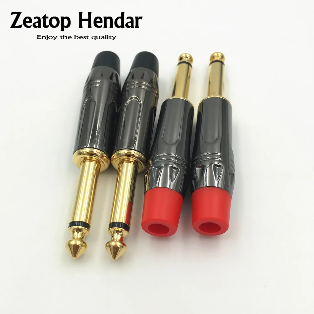 10Pcs High Quality 6.35mm Mono Plug Gold Plated 1/4" 6.35 2 Pole Male Jack Audio Wire Connector Guitar Microphone Plug Adapter
10Pcs High Quality 6.35mm Mono Plug Gold Plated 1/4" 6.35 2 Pole Male Jack Audio Wire Connector Guitar Microphone Plug Adapter