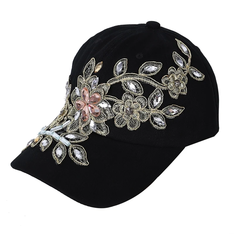 Flower Canvas Snapback Caps 