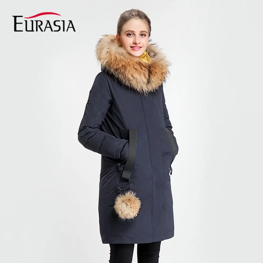 EURASIA Brand 2018 NEW Arrival Full Winter Women Parka Style Jackets Real Fur Hood Collar Outerwear Lady Thick Coat Y170031
EURASIA Brand 2018 NEW Arrival Full Winter Women Parka Style Jackets Real Fur Hood Collar Outerwear Lady Thick Coat Y170031