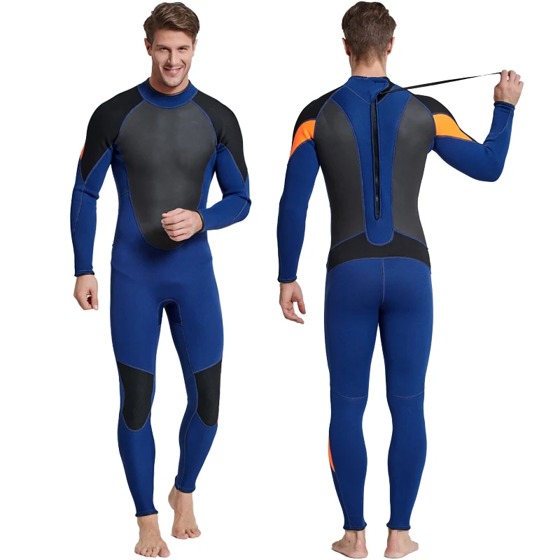 Men's Wetsuit | Fullsuit 3mm Neoprene w/Back Zip Designed for Surfing, Stand-Up Paddle Boarding, Diving, Swimming, Kayaking Blue
Men's Wetsuit | Fullsuit 3mm Neoprene w/Back Zip Designed for Surfing, Stand-Up Paddle Boarding, Diving, Swimming, Kayaking Blue