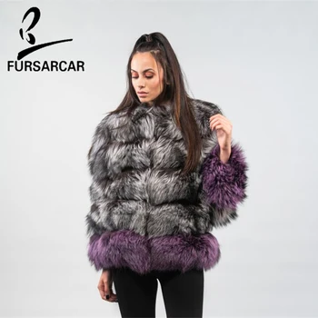 FURSARCAR Casual Silver + Purple Color Luxury 2018 Real Fox Fur Coat Women Winter Thick Warm Jacket Fashion New Style Fur Coat
FURSARCAR Casual Silver + Purple Color Luxury 2018 Real Fox Fur Coat Women Winter Thick Warm Jacket Fashion New Style Fur Coat