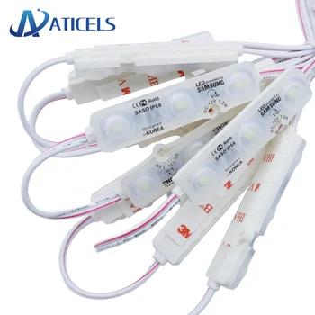 50PCS DC 12V LED Module Lighting SMD 5730 3LEDs IP68 Waterproof For Advertising LED Sign Backlight White / Warm White
50PCS DC 12V LED Module Lighting SMD 5730 3LEDs IP68 Waterproof For Advertising LED Sign Backlight White / Warm White