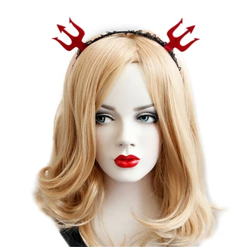 Halloween Red Demon Fork Lace Headbrands Toys Gothic Punk Girl Tiara Fashion Party Fashion Lace Mesh Hairbands Woman Party Hair
Halloween Red Demon Fork Lace Headbrands Toys Gothic Punk Girl Tiara Fashion Party Fashion Lace Mesh Hairbands Woman Party Hair