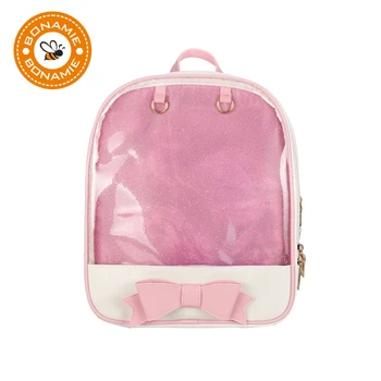 BONAMIE Clear PVC Transparent Backpack Women Cute Bow Small Student School Bags For Teenage Girls Sweet Kawaii Fashion Bookbag
BONAMIE Clear PVC Transparent Backpack Women Cute Bow Small Student School Bags For Teenage Girls Sweet Kawaii Fashion Bookbag