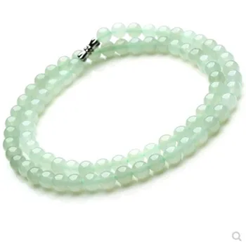 FENGASHOUW Natural water Runbing transparent light green Necklace Burma stone beads female goods 7mm
FENGASHOUW Natural water Runbing transparent light green Necklace Burma stone beads female goods 7mm