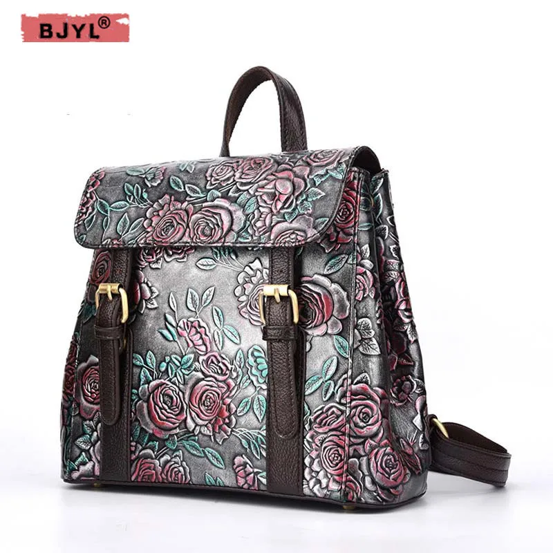 BJYL Geometrical vintage hand-rubbed Women backpack in-hand Embossed zipper leather flowers female backpacks ladies shoulder bag
BJYL Geometrical vintage hand-rubbed Women backpack in-hand Embossed zipper leather flowers female backpacks ladies shoulder bag