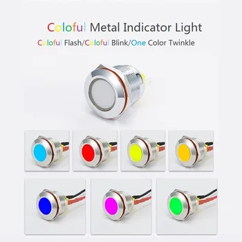 1pc Flash Blink Metal Indicator Lights Waterproof Pilot Lights for Motor Industry Machine Deivces Working Indicator with Wires
1pc Flash Blink Metal Indicator Lights Waterproof Pilot Lights for Motor Industry Machine Deivces Working Indicator with Wires