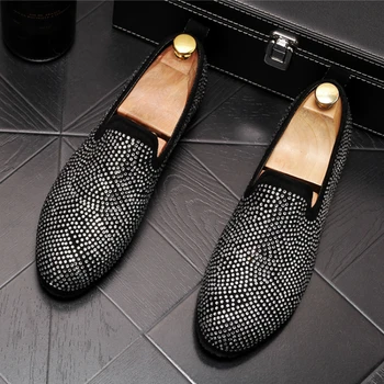 italian design men's fashion party nightclub dresses cow suede leather shoes rhinestone slip-on shoe summer loafers man sneakers
italian design men's fashion party nightclub dresses cow suede leather shoes rhinestone slip-on shoe summer loafers man sneakers