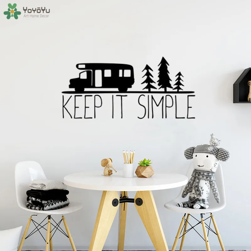 YOYOYU Wall Decal Keep It Simple Adventure Quote Wall Sticker Tree Car Pattern Trip Expedition Removable Interior Decor ArtCT627
YOYOYU Wall Decal Keep It Simple Adventure Quote Wall Sticker Tree Car Pattern Trip Expedition Removable Interior Decor ArtCT627