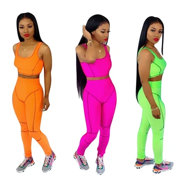 2020 New Women Summer Striped Splicing Short Tank Tops and Skinny Pants Suits Two Piece Set Sporting Fashion Tracksuit Overalls
2020 New Women Summer Striped Splicing Short Tank Tops and Skinny Pants Suits Two Piece Set Sporting Fashion Tracksuit Overalls