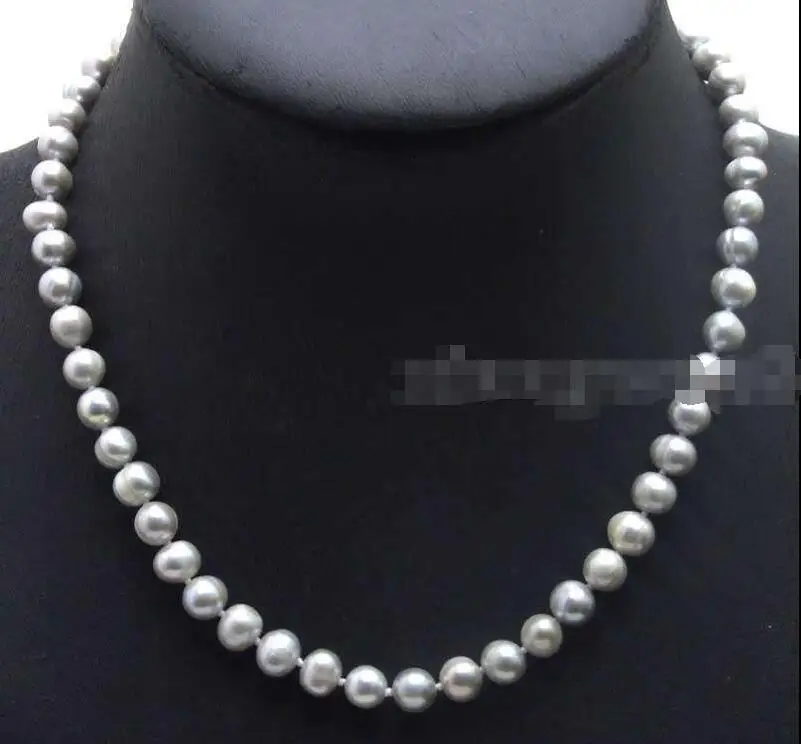 FREE SHIPPING HOT sell new Style >>>>SALE High quality Round Gray 7-8mm natural Freshwater Pearls 17" necklace
FREE SHIPPING HOT sell new Style >>>>SALE High quality Round Gray 7-8mm natural Freshwater Pearls 17" necklace