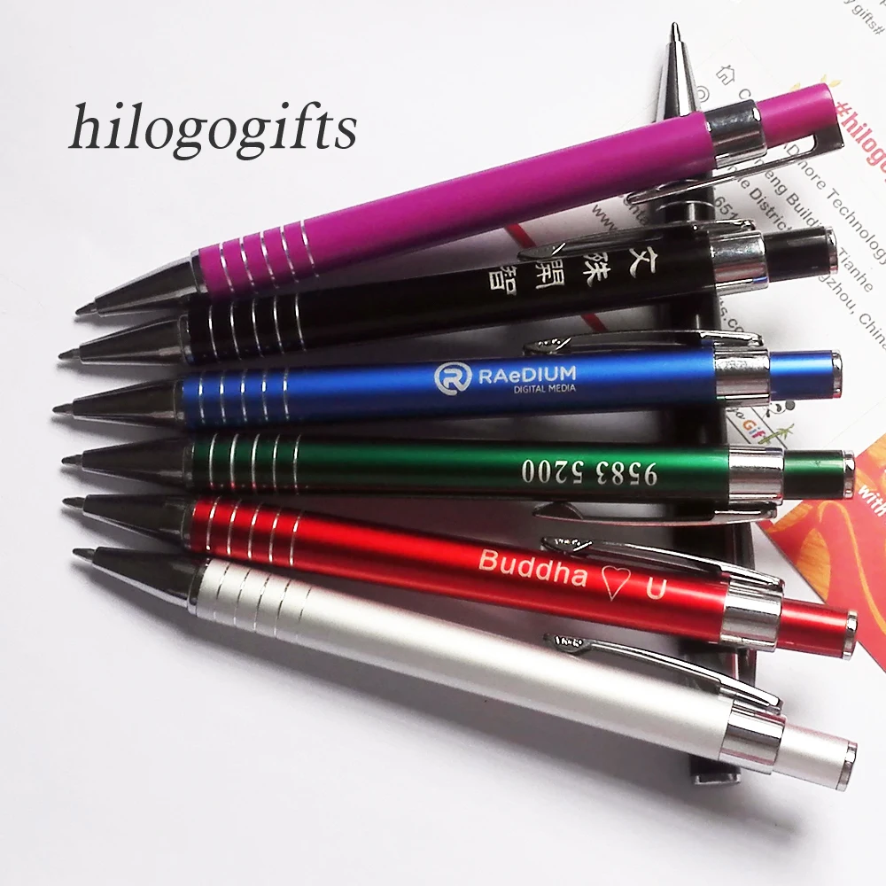 Hilogogifts new arrival good quality metal ballpoint pens logo pen custom with your own logo text/name/email/phone 30pcs a lot
Hilogogifts new arrival good quality metal ballpoint pens logo pen custom with your own logo text/name/email/phone 30pcs a lot