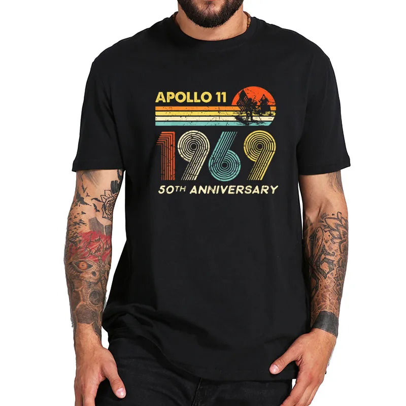 EU Size 100% Cotton Black T Shirt Apollo 11 Moon Landing 50th Tshirt Crew Neck Short Sleeve High Quality Shirt
EU Size 100% Cotton Black T Shirt Apollo 11 Moon Landing 50th Tshirt Crew Neck Short Sleeve High Quality Shirt