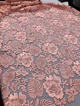 The latest leaf flower, polyester phoenix tail, starry French hollow mesh gauze lace African lace suitable for dress fabric
The latest leaf flower, polyester phoenix tail, starry French hollow mesh gauze lace African lace suitable for dress fabric