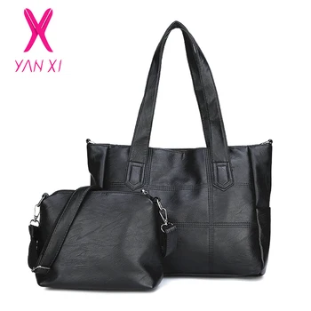 YANXI High Quality PU Leather Women Shoulder Bags 2 Sets Famous Brand Designer Ladies Messenger Bags Women's Handbag
YANXI High Quality PU Leather Women Shoulder Bags 2 Sets Famous Brand Designer Ladies Messenger Bags Women's Handbag