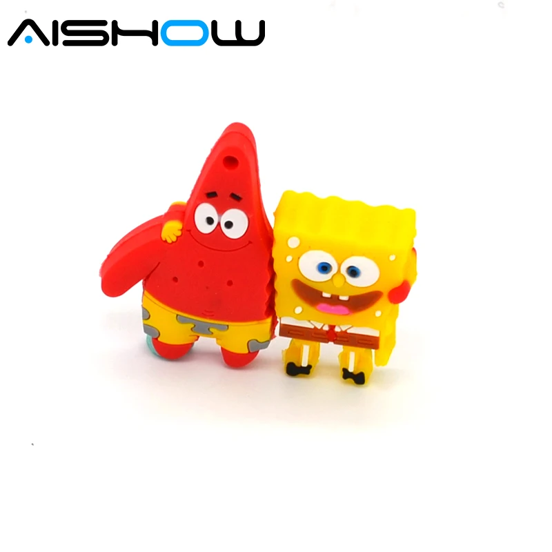 100% Capacity 4GB 8GB 16GB Cute Spongebob Patrick together U disk lovely creative usb flash drive pen drive Free shipping 
100% Capacity 4GB 8GB 16GB Cute Spongebob Patrick together U disk lovely creative usb flash drive pen drive Free shipping
