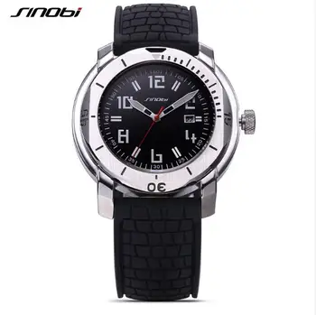 SINOBI Top Brand Dive Sport Watch Men Watch Fashion Military Wrist watches Silicone Men's Watch Clock saat relogio masculino
SINOBI Top Brand Dive Sport Watch Men Watch Fashion Military Wrist watches Silicone Men's Watch Clock saat relogio masculino