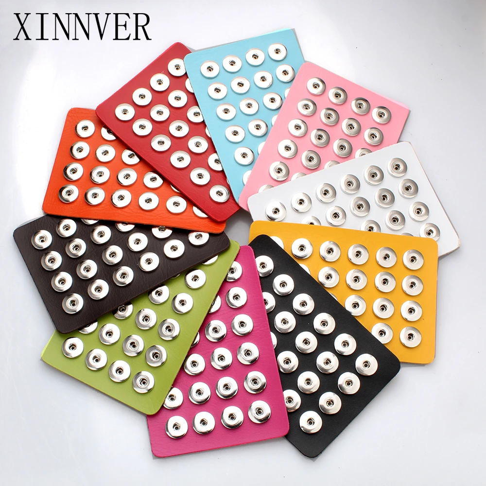 Hot Snap Button Jewelry Black Genuine Leather 18MM &12MM Snap Button Display For 24pcs & 30pcs DIY Jewelry Soft Displays Holder
Hot Snap Button Jewelry Black Genuine Leather 18MM &12MM Snap Button Display For 24pcs & 30pcs DIY Jewelry Soft Displays Holder