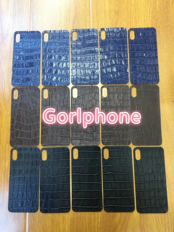 Luxury real skin Leather For iphone X Real Crocodile Genuine Leather Sticker At Back Glass Free Shipping
Luxury real skin Leather For iphone X Real Crocodile Genuine Leather Sticker At Back Glass Free Shipping